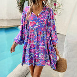 Printed Long Sleeve Dresses