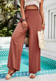 Casual Solid Color Loose Trousers