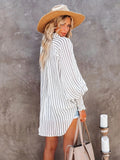 Long Sleeve Stripes Blouse