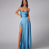 Backless Halter Waist Long Dress