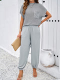 Casual Solid Color Woolen Trousers Suits