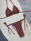 Printed String Bikini