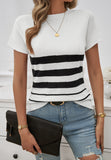 Temperament Slim-Fit Striped Sweater Tops