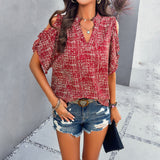 V-Neck Off-Shoulder Top