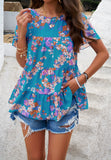 Printed Short-Sleeved Top
