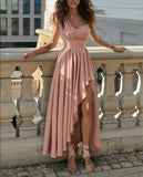 Off-Shoulder High-Waisted Long Irregular Dress