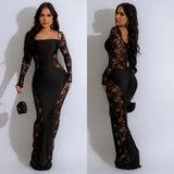 Solid Color Sexy Splicing Backless Long Dress