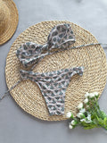 Sexy Bandeau Print Bikini