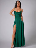 Backless Halter Waist Long Dress