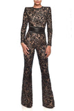 Lace Retro Catwalk Style Jumpsuits