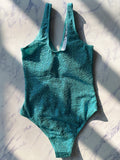 One Piece Swimsuit With Hollow V-Neck