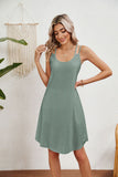 Round Neck Suspender Loose Sleeveless Dresses