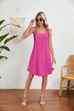 Round Neck Suspender Loose Sleeveless Dresses