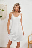 Round Neck Suspender Loose Sleeveless Dresses
