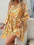 Printed Long Sleeve Dresses