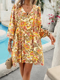 Printed Long Sleeve Dresses