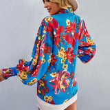 Long Sleeve Printed Shirt Tops