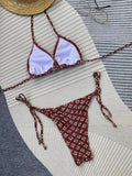 Printed String Bikini