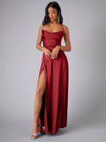 Backless Halter Waist Long Dress