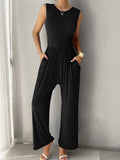 Slim-Fit Sleeveless Jumpsuits