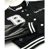 Long Sleeve Letter Print Button Down Jackets