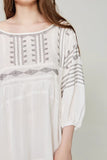 Loose Long-sleeved Round neck Blouse