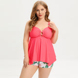 Plus Size Swimsuit Tankini Bikini Boxer Briefs