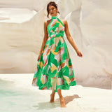 Summer Color Block Sleeveless Mini Dress