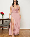 Backless Halter Waist Long Dress