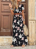 Bohemian V-Neck Floral Dress