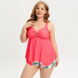 Plus Size Swimsuit Tankini Bikini Boxer Briefs