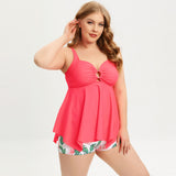 Plus Size Swimsuit Tankini Bikini Boxer Briefs