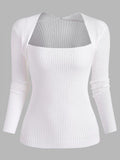 Ribbed Shrug Slim Sweater Shopvhs.com