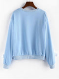 Ribbon Crew Neck Sweatshirt Shopvhs.com