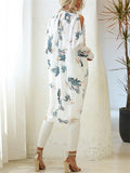 Round Neck Print Sunscreen Chiffon Blouses Shopvhs.com