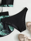 Ruffle Print Shorts Swimsuit Bikini Set Shopvhs.com