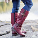 Side Zipper Low Heel Waterproof Non-Slip Wear-Resistant Boots Shopvhs.com