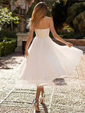 Simple Bustier Wedding Dress Shopvhs.com