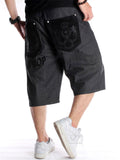 Simple Hip-Hop Style Solid Color Loose Wide-Leg Cropped Pants Shopvhs.com