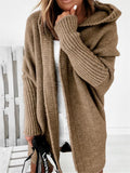 Simple Knitted Soft Touch Loose Hooded Sweater Shopvhs.com