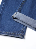 Simple Style Casual Cozy Solid Color Straight Jeans For Men Shopvhs.com