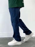 Simple Style Casual Cozy Solid Color Straight Jeans For Men Shopvhs.com