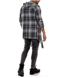 Simple Style Casual Plaid Loose Hooded Cloaks Coats For Men Shopvhs.com