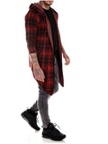 Simple Style Casual Plaid Loose Hooded Cloaks Coats For Men Shopvhs.com