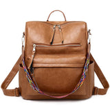 Simple Style Design Zipper Portable Adjustable Shoulder Strap Backpack Shopvhs.com