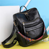 Simple Style Design Zipper Portable Adjustable Shoulder Strap Backpack Shopvhs.com