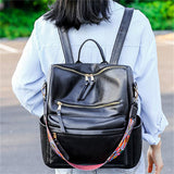 Simple Style Design Zipper Portable Adjustable Shoulder Strap Backpack Shopvhs.com