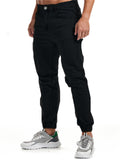 Simple Style Fit Ankle-Banded Pants With Pockets Shopvhs.com