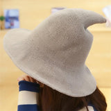 Simple Style Foldable Cotton Witch Hat Shopvhs.com