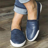 Simple Style Slip-On Flat Heel Soft Footbed Loafers Shopvhs.com